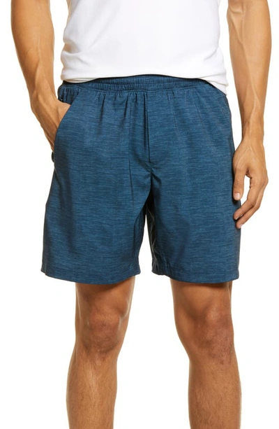 Shop The Normal Brand 7 Bros Workout Shorts In Navy
