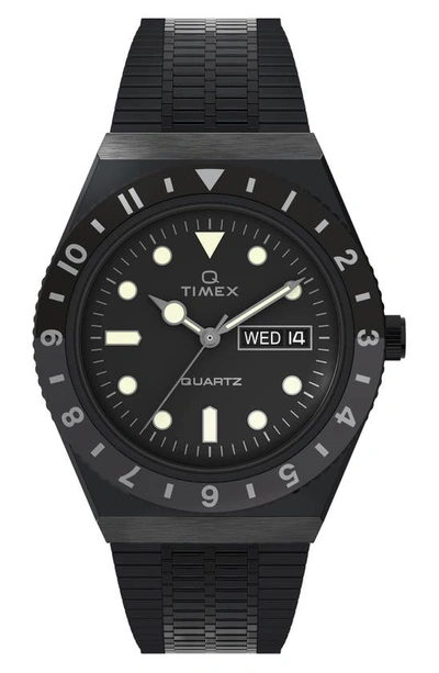 Shop Timexr Q Reissue Bracelet Watch, 38mm In Black