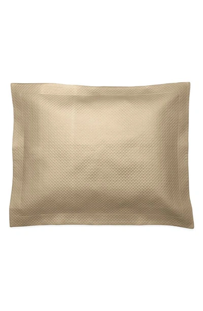 Shop Matouk Alba 600 Thread Count Quilted Sham In Champagne
