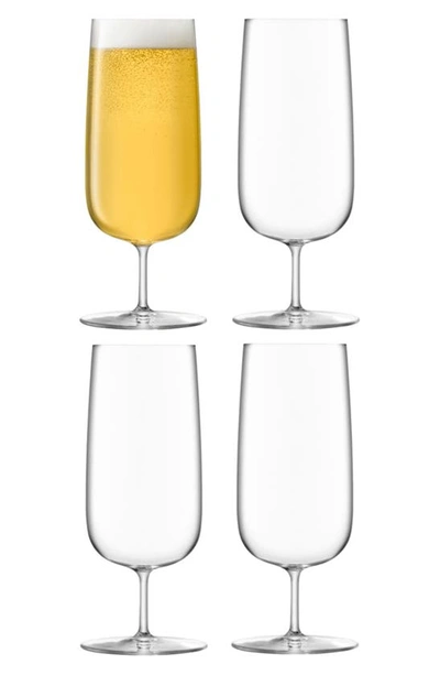 Lsa Borough Set Of 4 Pilsner Glasses In Clear