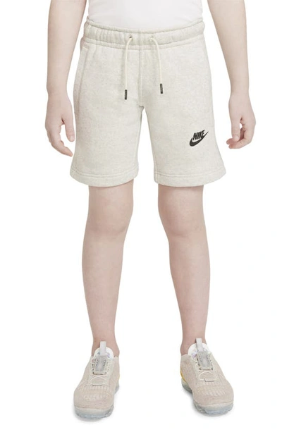 Shop Nike Sportswear Kids' Sweat Shorts In White/ Multi Clr/ Smoke Grey