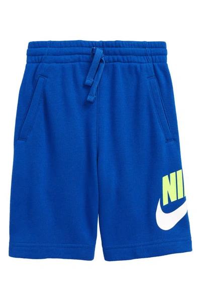 Shop Nike Sportswear Kids' Club Fleece Shorts In Game Royal
