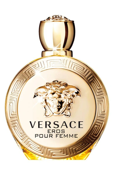 Shop Versace Eros Pour Femme Eau De Parfum, 3.4 oz In Yellow