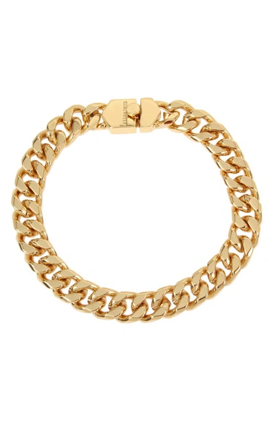 Shop Allsaints Curb Chain Bracelet In Gold