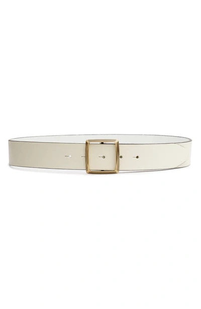 Shop Rag & Bone Watch Leather Belt In Antique White