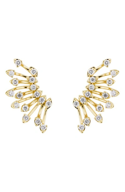Shop Hueb Luminous Diamond Earrings In Yellow Gold