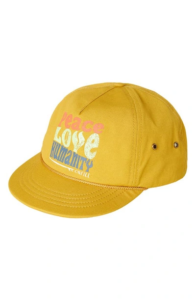 Shop O'neill Hiker Canvas Baseball Hat In Mimosa