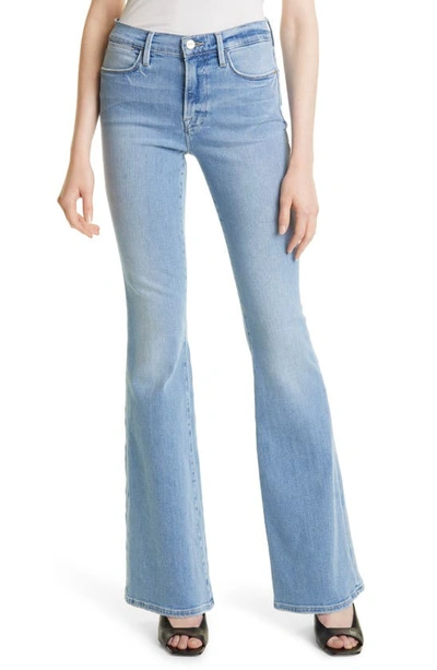 Shop Frame Le High Waist Flare Jeans In Tropic