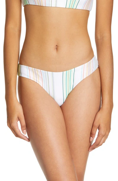 Shop O'neill Matira Beach Stripe Bikini Bottoms In Multi Beach Stripe