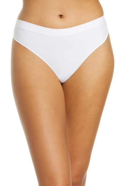 Shop On Gossamer Cabana Cotton Seamless Thong In White