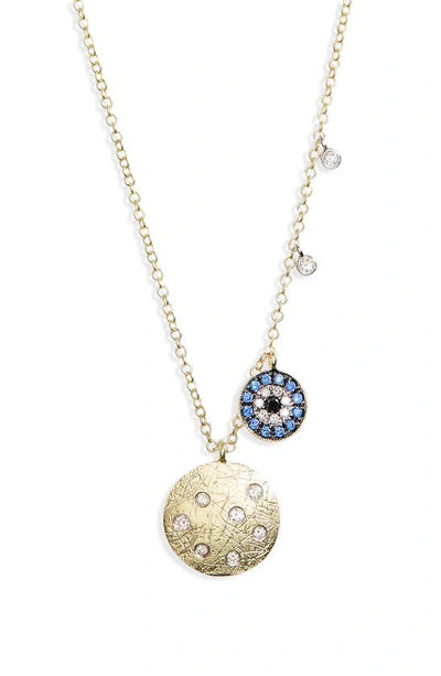 Shop Meira T Disc Pendant Necklace In Gold