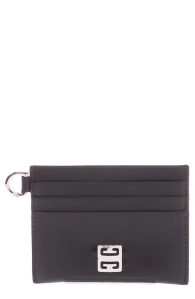 Shop Givenchy 4g Leather Card Case In Black