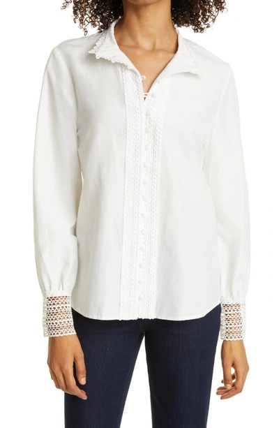 Shop Haute Hippie Button Front Blouse In White