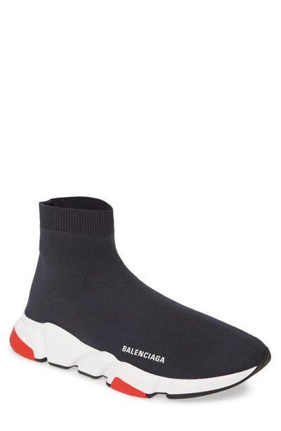 Shop Balenciaga Speed High Slip-on In Steel