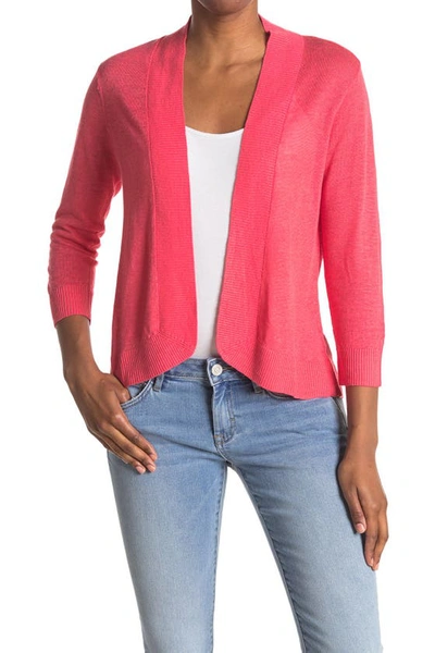 Shop Tommy Bahama Lea Linen Cardigan In Paradise Pink