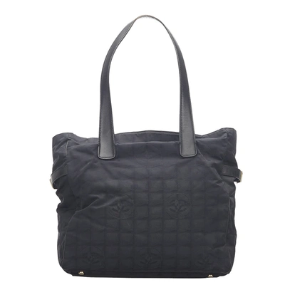Pre-owned Chanel Black New Travel Line Nylon Tote Bag