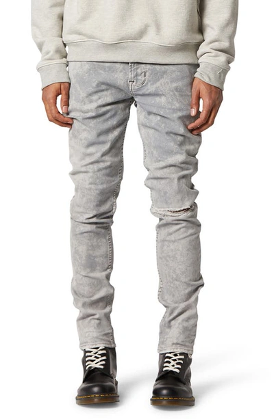 Shop Hudson Axl Ripped Skinny Jeans In Grey Acid