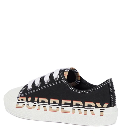 Shop Burberry Larkhall Sneakers In Black