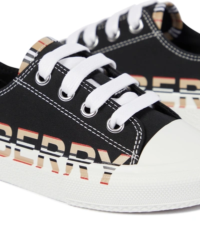 Shop Burberry Larkhall Sneakers In Black