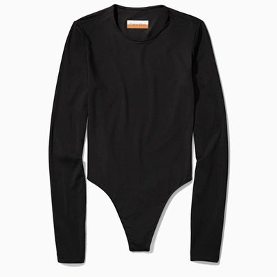 Shop Heron Preston For Calvin Klein Black Long-sleeved Bodysuit