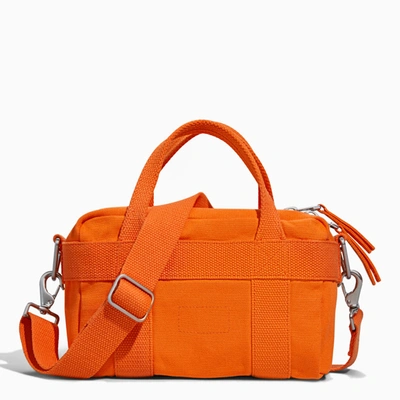 Heron Preston For Calvin Klein Orange Zip Top Mini Satchel Bag