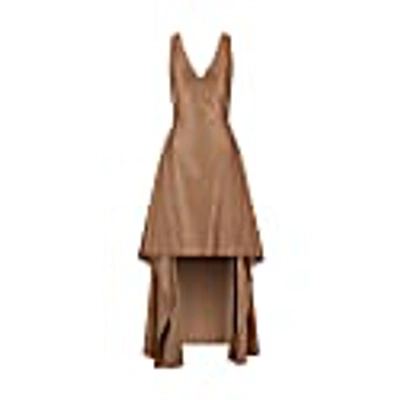 Shop Guardi Aurelie Silk Asymmetrical Maxi Dress