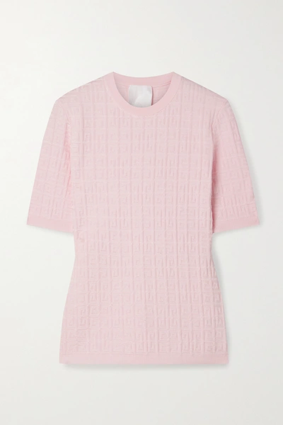 Shop Givenchy Jacquard-knit Sweater In Pink