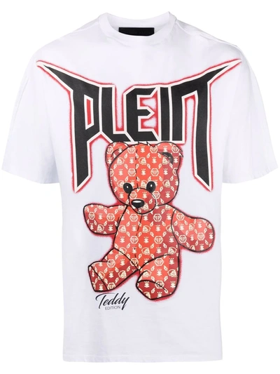 Shop Philipp Plein Teddy Bear-print T-shirt In Weiss