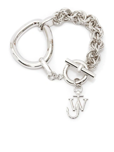 Shop Jw Anderson Oversized Link Chain Bracelet In Silber
