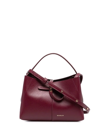 Shop Wandler Ava Micro Leather Bag In Rot