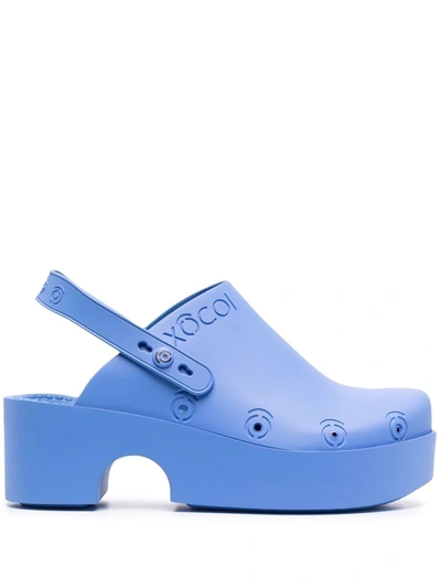Shop Xocoi Mule Clog Shoes In Blau