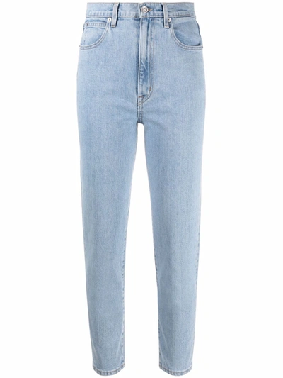 Slvrlake Beatnik High-rise Slim Ankle Jeans In Blau