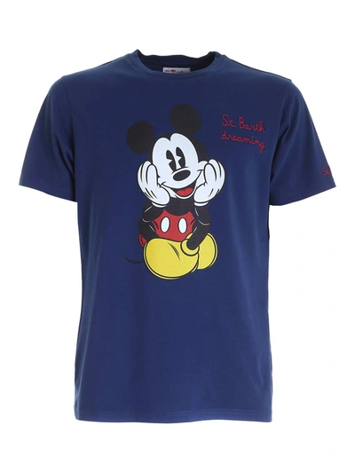 Shop Mc2 Saint Barth Mickey Dream T-shirt In Blue