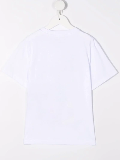 Shop Stella Mccartney Logo-print Organic-cotton T-shirt In White