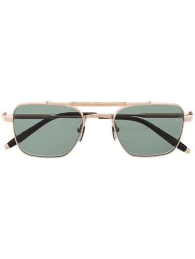 Akoni Eos Square-frame Sunglasses In 金色
