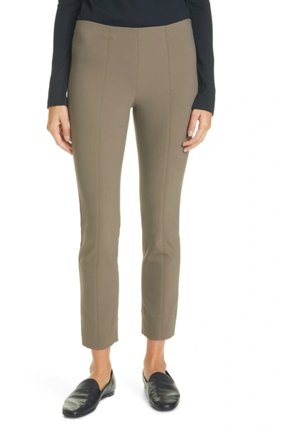 Shop Vince Stitch Front Leggings In Taupe
