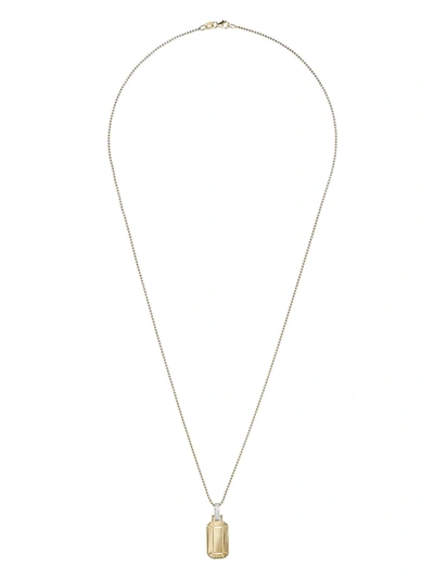 Shop Eéra 18kt Yellow Gold Diamond Tag Necklace