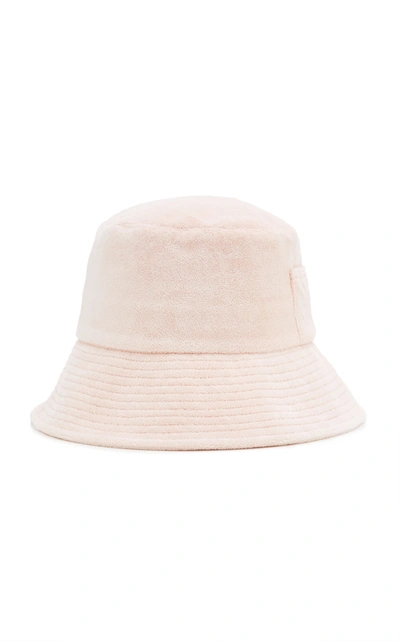 Shop Lack Of Color Women's Wave Cotton Terry Bucket Hat In White,purple