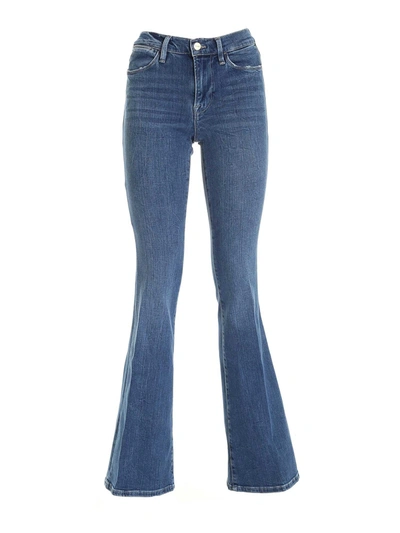 Shop Frame High Flare Jeans In Denim