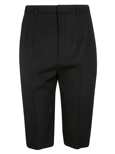 Shop Saint Laurent Classic Trouser Shorts In Black