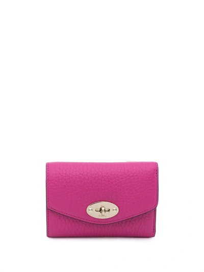 Shop Mulberry Darley Leather Purse In Rosa