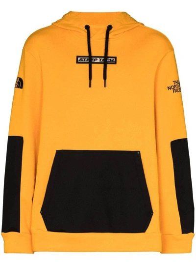 Shop The North Face Yellow & Black Tech Hoodie