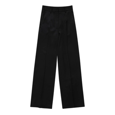 Shop Mm6 Maison Margiela Black Virgin Wool-blend Pants