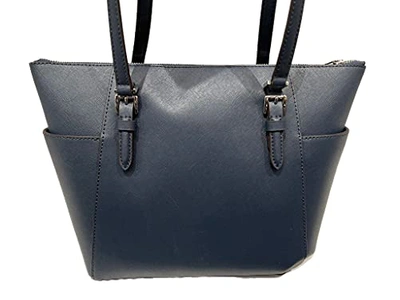 Michael Kors Charlotte Large Leather Top-Zip Tote