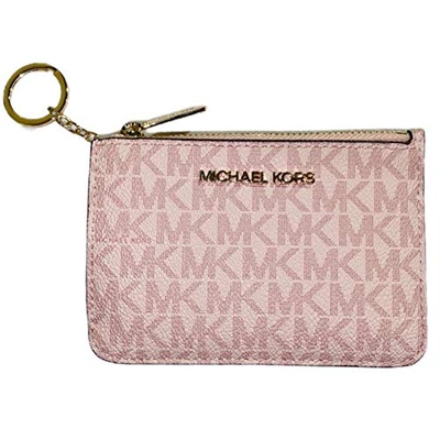 Michael Kors Jet Set Small Top Zip Coin Pouch ID Card Holder New