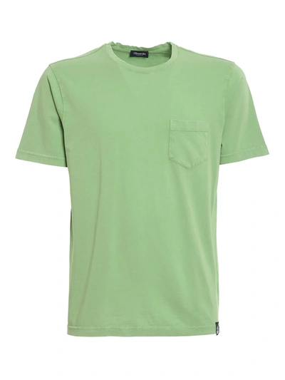 Shop Drumohr Jersey T-shirt In Green