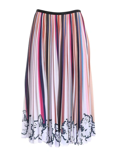 Shop Paul Smith Multicolored Midi Skirt In Multicolour