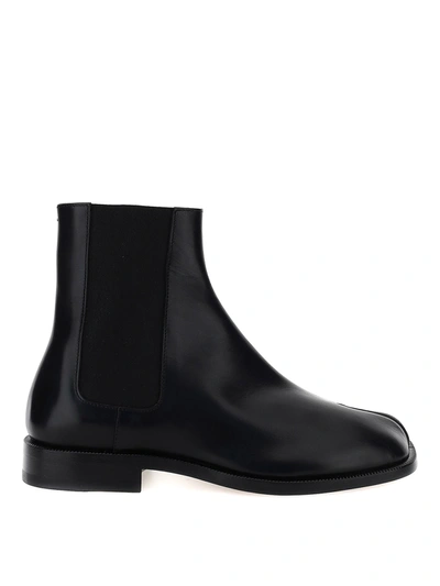 Shop Maison Margiela Tabi Chelsea Boots In Black