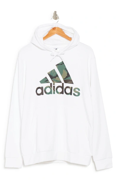 Adidas Originals Camo Print Logo Hoodie In White | ModeSens