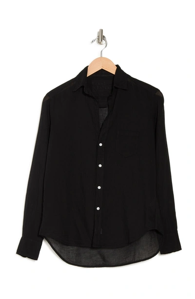 Shop Frank & Eileen Eileen Woven Button Up In Black